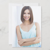 Moderne Eenvoudige Klasse van 2025 Foto Graduation Kaart (Achterkant)