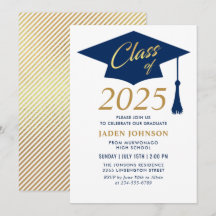 Moderne Eenvoudige Klasse van 2025 Graduation Part