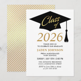 Moderne Eenvoudige Klasse van 2025 Graduation Part Kaart