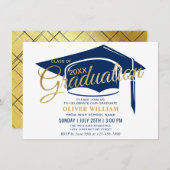 Moderne eenvoudige klasse van de Graduation Party  Kaart (Voorkant / Achterkant)