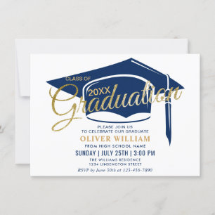 Moderne eenvoudige klasse van de Graduation Party Kaart