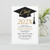 Moderne eenvoudige klasse van de Graduation Party  Kaart (Staand voorkant)