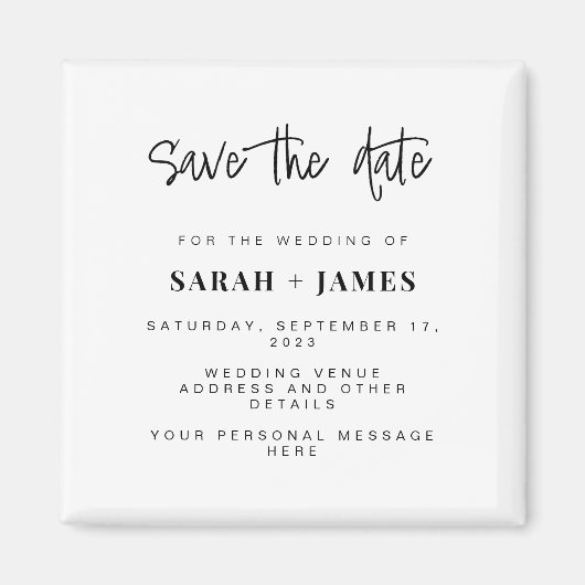 Moderne eenvoudige klassenweddenschap Sparen de Ka Magneet (Voorkant)