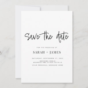 Moderne eenvoudige klassenweddenschap Sparen de Ka Save The Date
