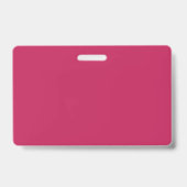 Moderne Eenvoudige Klassevolle Professionele Roze Badge (Achterkant)