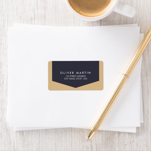 Moderne & eenvoudige klassieke Adresetiketten Etiket (Insitu)