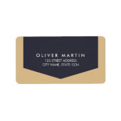 Moderne & eenvoudige klassieke Adresetiketten Etiket (Voorkant)