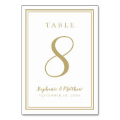 Moderne eenvoudige klassieke gouden bruiloft Geper Kaart (Achterkant)