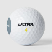 Moderne, eenvoudige, klassieke Initiaal blauw Golfballen (Logo)