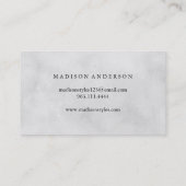 Moderne Eenvoudige & Klassieke Schoonheid Visitekaartje (Achterkant)