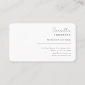 Moderne, eenvoudige, klassieke Visitekaartje (Voorkant)