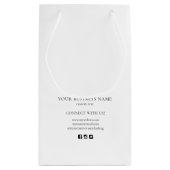 Moderne eenvoudige kleine bedrijven Dank u Klein Cadeauzakje (Achterkant)