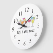 Moderne, eenvoudige, kleurrijke Cocktail-Drinken Grote Klok (Hoek)