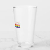 Moderne, eenvoudige, kleurrijke, levendige liefdes glas (Links)