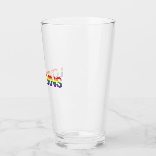 Moderne, eenvoudige, kleurrijke, levendige liefdes glas (Links)