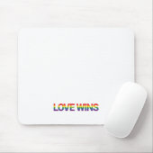 Moderne, eenvoudige, kleurrijke, levendige liefdes muismat (Met muis)