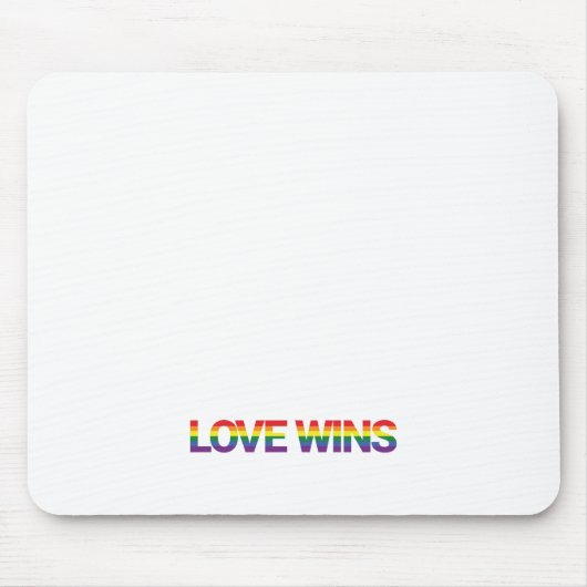 Moderne, eenvoudige, kleurrijke, levendige liefdes muismat (Voorkant)