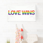 Moderne, eenvoudige, kleurrijke, levendige liefdes spandoek (Insitu)