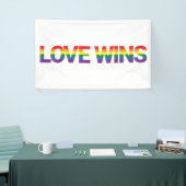 Moderne, eenvoudige, kleurrijke, levendige liefdes spandoek (Beurs)