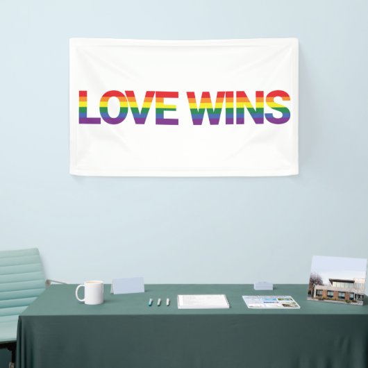 Moderne, eenvoudige, kleurrijke, levendige liefdes spandoek (Beurs)