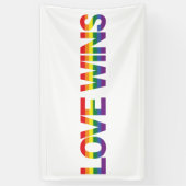 Moderne, eenvoudige, kleurrijke, levendige liefdes spandoek (Verticaal)