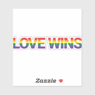 Moderne, eenvoudige, kleurrijke, levendige liefdes sticker