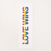 Moderne, eenvoudige, kleurrijke, levendige liefdes yogamat (Voorkant)