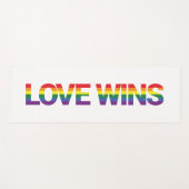 Moderne, eenvoudige, kleurrijke, levendige liefdes yogamat (Voorkant (horizontaal))