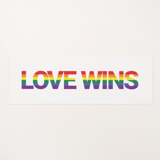 Moderne, eenvoudige, kleurrijke, levendige liefdes yogamat (Voorkant (horizontaal))