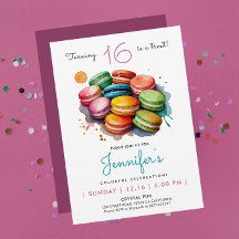 Moderne Eenvoudige Kleurrijke Zoete Macarons Aquar