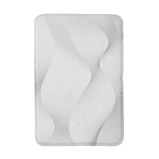 Moderne, eenvoudige, koele, abstracte bewegingsgol badmat (Voorkant Verticaal)