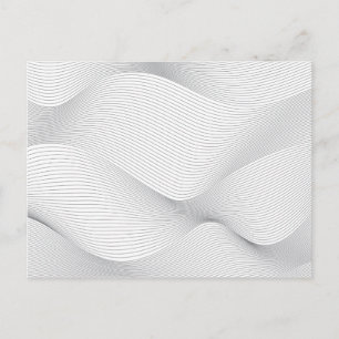 Moderne, eenvoudige, koele, abstracte bewegingsgol briefkaart