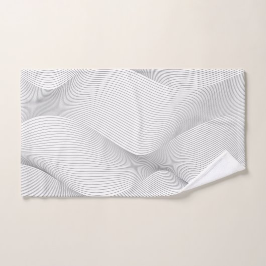 Moderne, eenvoudige, koele, abstracte bewegingsgol handdoek (Handdoek)