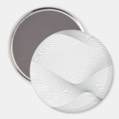 Moderne, eenvoudige, koele, abstracte bewegingsgol magneet (Voorkant / Achterkant)