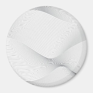 Moderne, eenvoudige, koele, abstracte bewegingsgol magneet