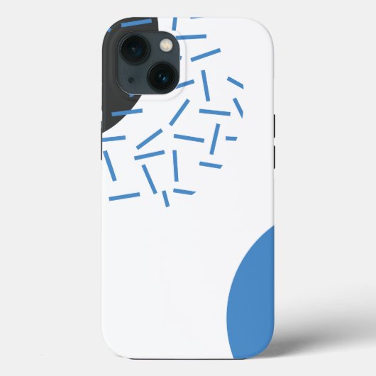 Moderne, eenvoudige, koele, abstracte, grafische v Case-Mate iPhone case (Achterkant)