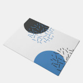 Moderne, eenvoudige, koele, abstracte, grafische v deurmat (Schuin)