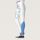 Moderne, eenvoudige, koele, abstracte, grafische v leggings (Links)