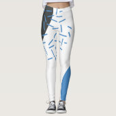 Moderne, eenvoudige, koele, abstracte, grafische v leggings (Voorkant)