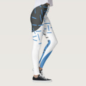 Moderne, eenvoudige, koele, abstracte, grafische v leggings (Rechts)