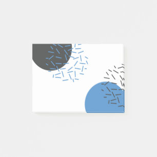 Moderne, eenvoudige, koele, abstracte, grafische v post-it® notes