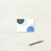 Moderne, eenvoudige, koele, abstracte, grafische v post-it® notes (Op bureau)