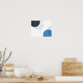 Moderne, eenvoudige, koele, abstracte, grafische v poster (Keuken)