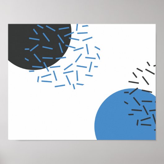 Moderne, eenvoudige, koele, abstracte, grafische v poster (Voorkant)