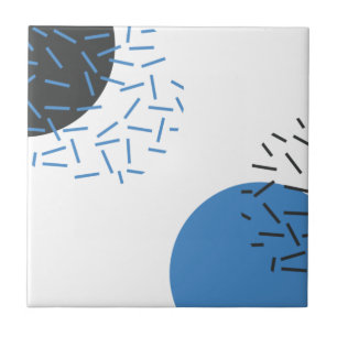 Moderne, eenvoudige, koele, abstracte, grafische v tegeltje