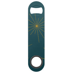 Moderne, eenvoudige, koele, trendy lichte abstract speed flessenopener