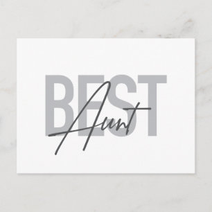 Moderne, eenvoudige, koele typografie van Beste Ta Briefkaart