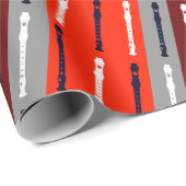 Moderne, eenvoudige koelmuziek minimaliseert het g cadeaupapier (Rol Hoek)