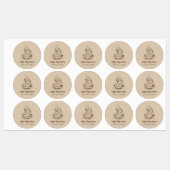 Moderne Eenvoudige Koffiewinkel Professionele Shop Labels (Vel)
