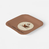 Moderne Eenvoudige Koffiewinkel Professionele Shop Papieren Bordje (Gebogen)